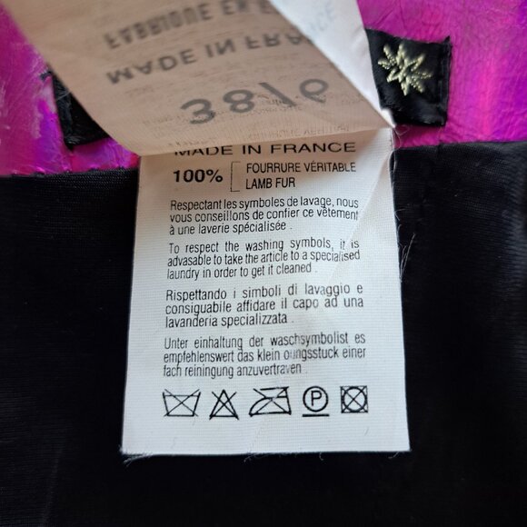 Plein Sud neon hot pink metallic genuine leather corset top Size 38 / XS - Picture 13 of 16
